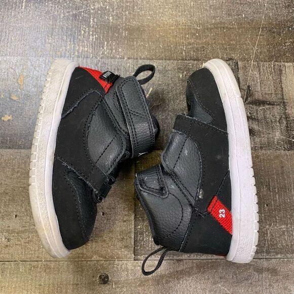 Jordan fadeaway toddler 6c shoes black red athletic sneakers - Picture 9 of 10